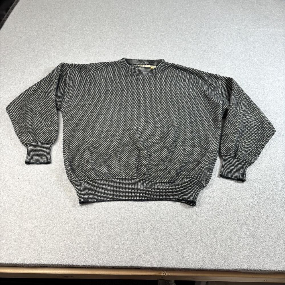Vintage MAP Collections Sweater Men XL Gray Cotton Birdseye Heritage Made US 90s